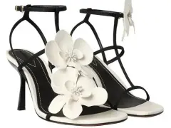 Floral Embroidered Gladiator Sandals